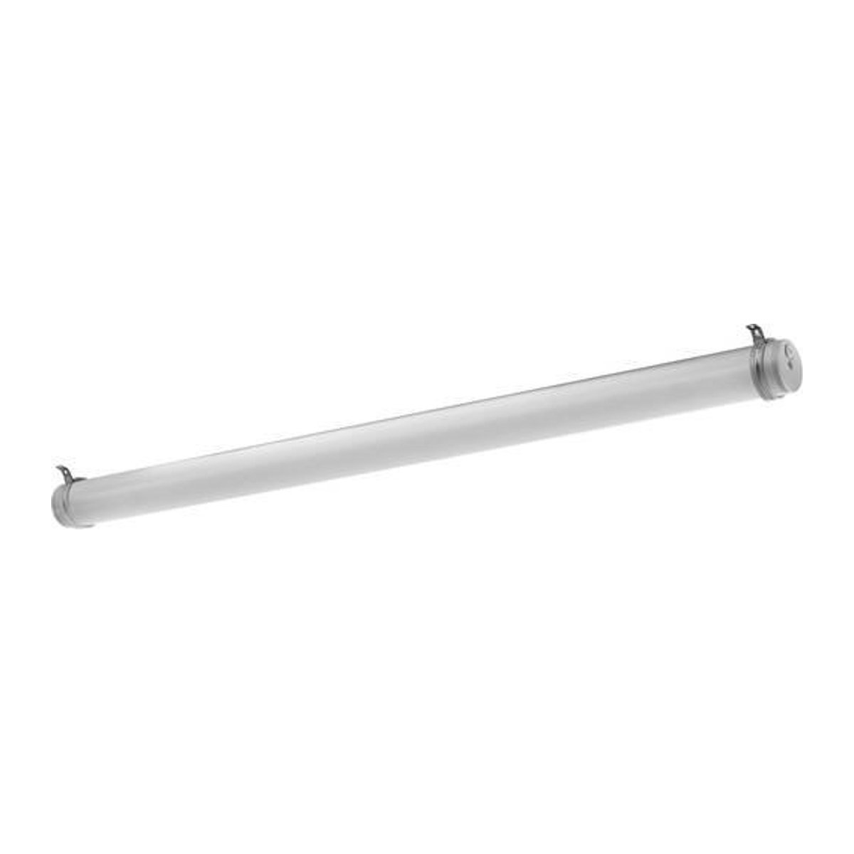 Pracht LED-Pendelleuchte in Weiß mit transparentem Polycarbonat und Edelstahl, 47W - Bild 1