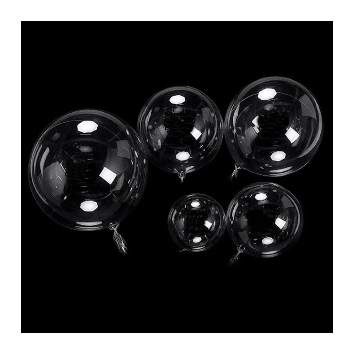 Praty Clean Bobo-Ballon transparent aus Kunststoff für Babyparty, Hochzeit, Geburtstag und Party, Durchmesser: 50,8 cm, 25 Stück - Bild 4