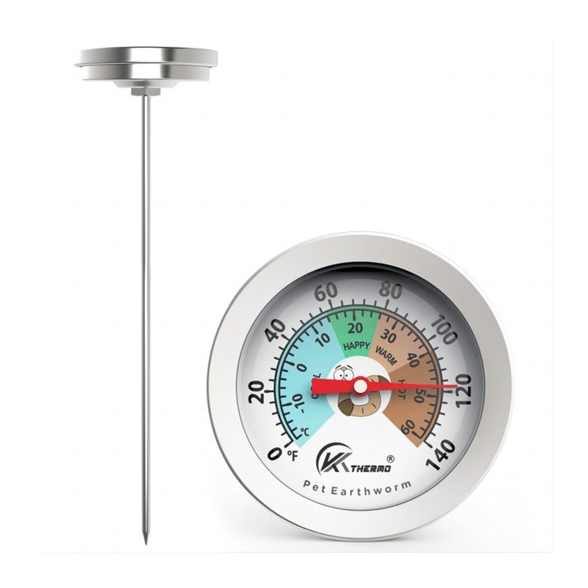 Präzises Bodenthermometer für Komposter und Dünger zur Temperaturmessung - Bild 1