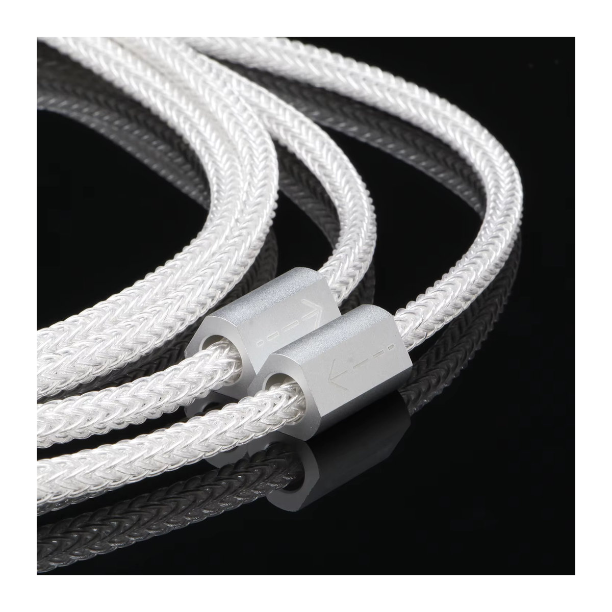 Preffair RCA Audiophile Signalkabel aus reinem Sterlingsilber, 16-adrig, Weiß - Bild 1