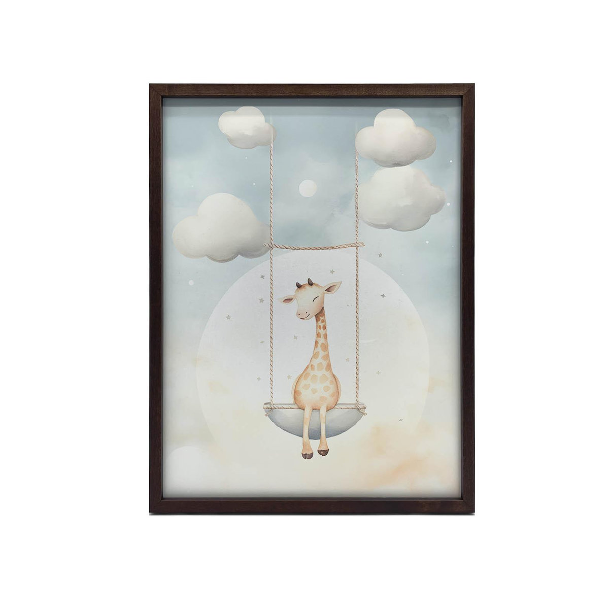 Premium-Leinwand Giraffe auf der Schaukel von Marcin Zbijowski, Breite: 40 cm, Tiefe: 30 cm, Höhe: 30 cm, ohne Rahmen - Bild 2