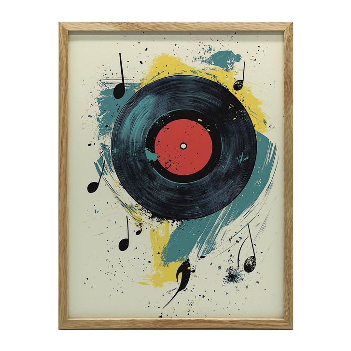 Premium-Leinwand Melodia Chaosu von Marcin Zbijowski, Multicolor, B: 30 cm, H: 40 cm - Bild 1