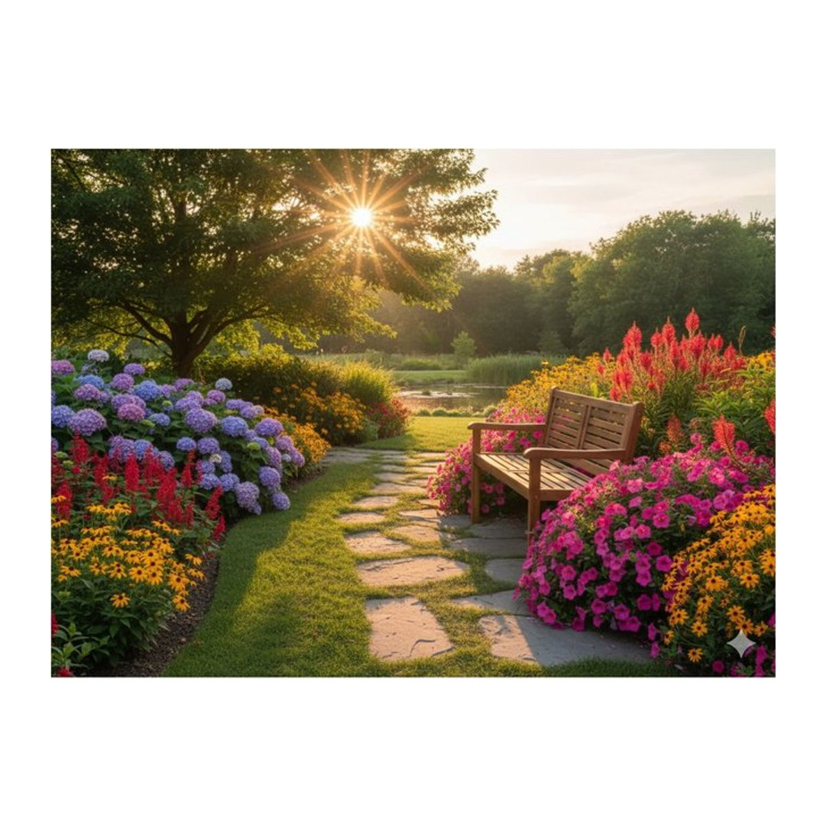 Prestige Home Living Outdoor 2-Sitzer Gartenbank aus Akazienholz in Braun, B/T/H: 119 x 90 x 57 cm - Bild 1