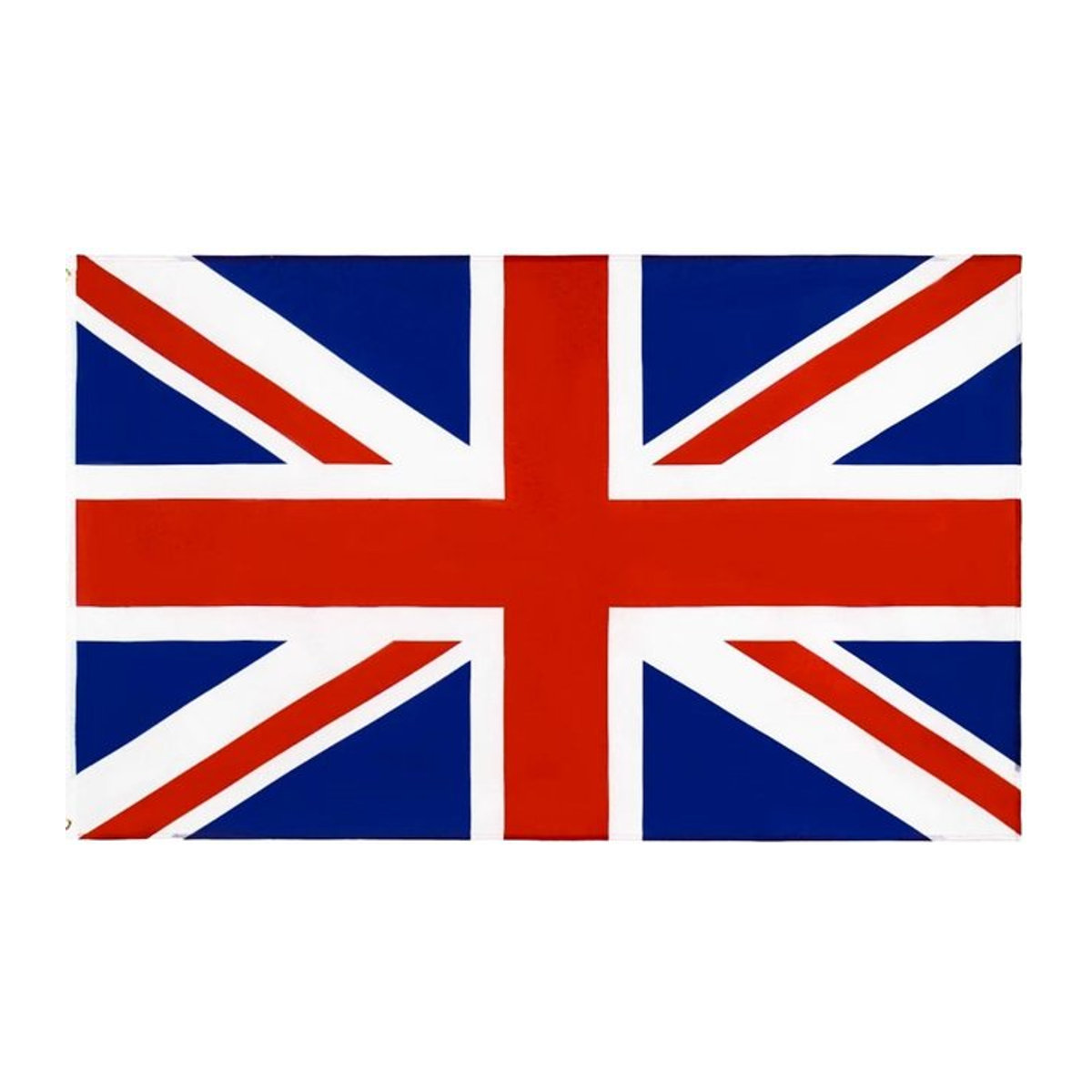 Printwear Union Jack Flagge aus Polyester in Rot/Weiß mit Metallösen, Breite: 150 cm, Höhe: 90 cm - Bild 1