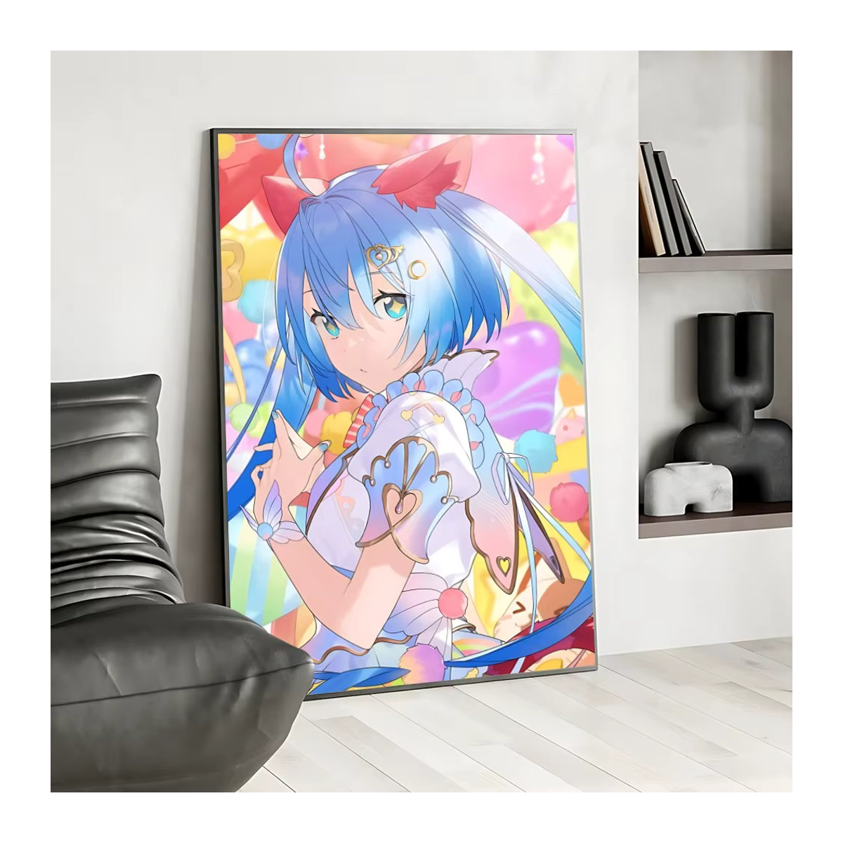 Projekt Sekai Cartoon-Poster als wasserfester Papieraufkleber für deine Wanddekoration, Multicolor - Bild 4