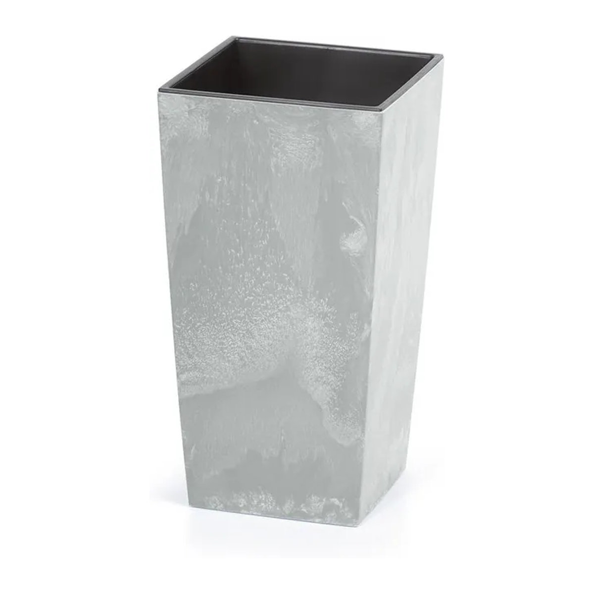 PROSPERPLAST Blumentopf in Betonoptik Grau, quadratisch, B: 30 cm, T: 30 cm, H: 55 cm - Bild 1