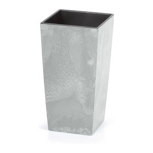PROSPERPLAST Blumentopf in Betonoptik Grau, quadratisch, B: 30 cm, T: 30 cm, H: 55 cm