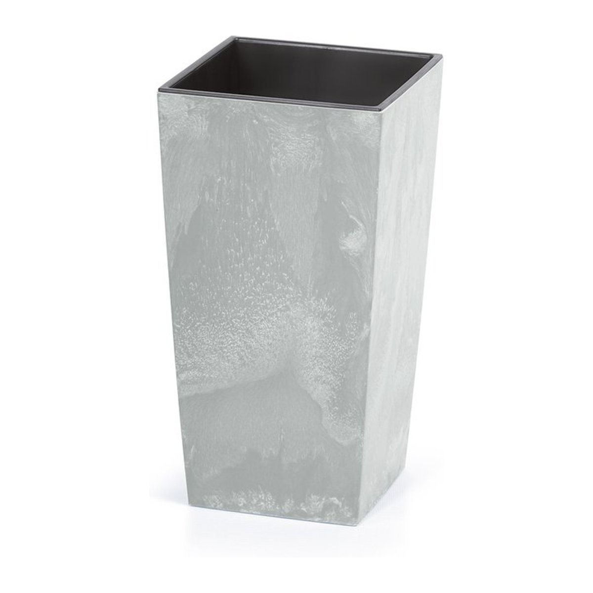 PROSPERPLAST Blumentopf in Betonoptik Grau, quadratisch, B/T/H: 33 x 33 x 61 cm - Bild 1
