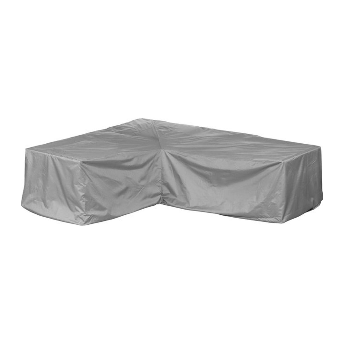 Protect Asymmetrische L-Form Loungegruppe Ecksofa aus Polyester in Grau - Bild 1