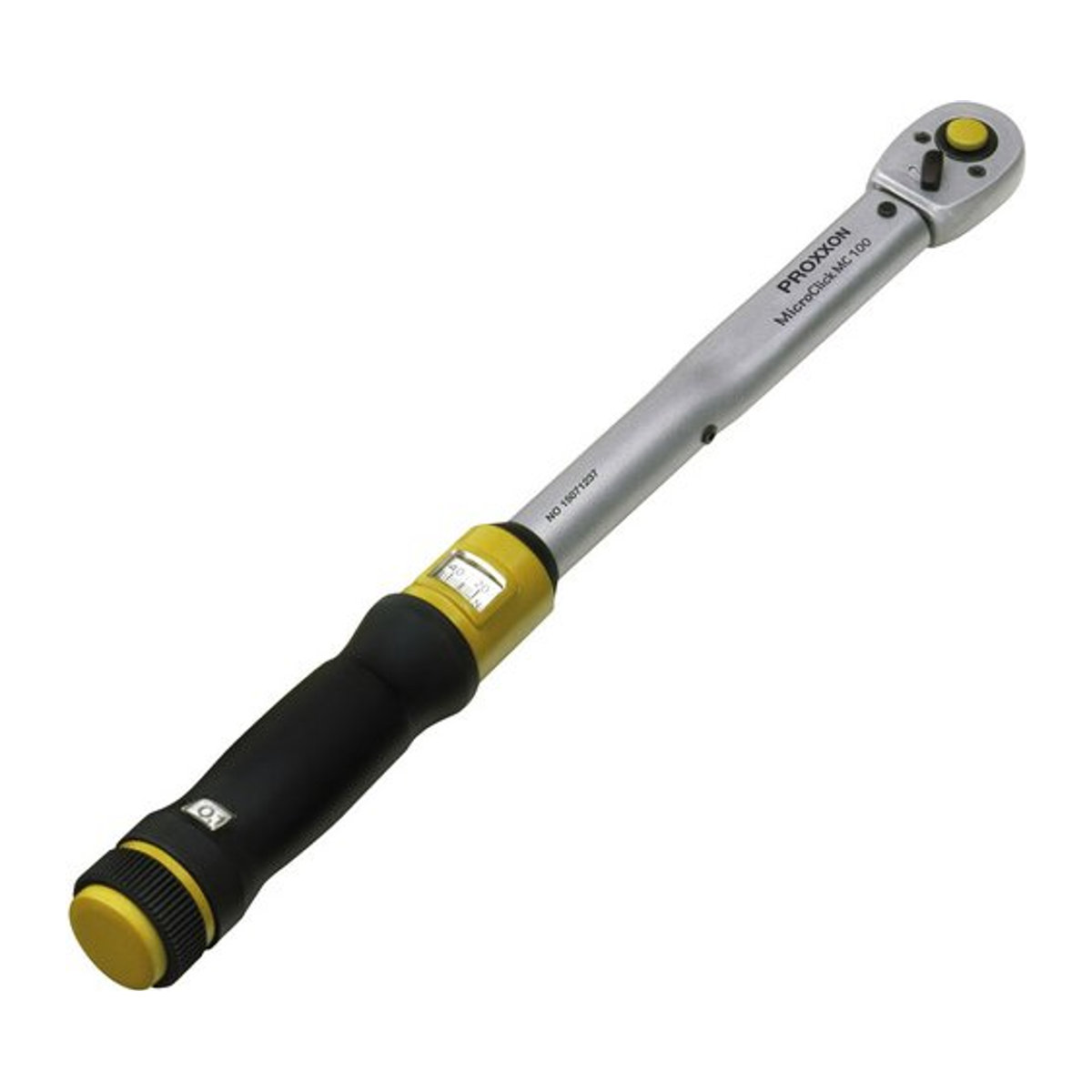 Proxxon Microclick Drehmomentschlüssel MC 100 aus Stahl, 20 - 100 Nm, 3/8 Zoll - Bild 1