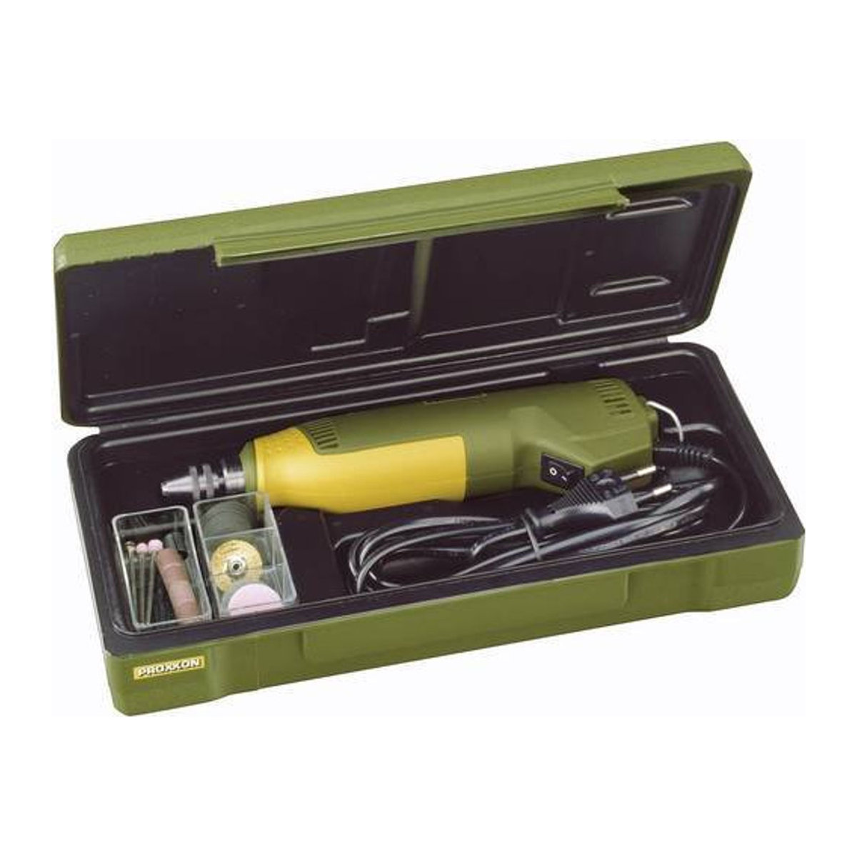 Proxxon Micromot FBS 240/E 28 472 Multifunktionswerkzeug mit 44-teiligem Zubehör und Koffer, 100W - Bild 1