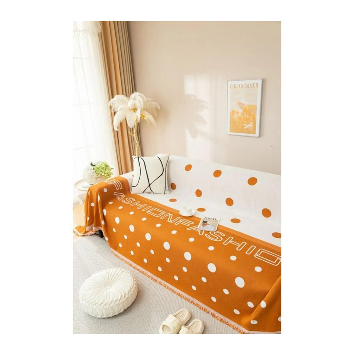 Punkt Sofaabdeckung Matte Überwurfdecke für Wohnzimmer und Camping, B/B: 180 x 130 cm - Bild 1