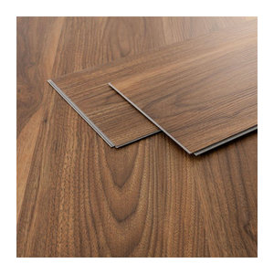 PVC Vinylboden Bodenbelag Set mit Klick-System in Eiche Nussbaum Braun, 4,2 mm Stärke, 1,54 m² Abdeckung