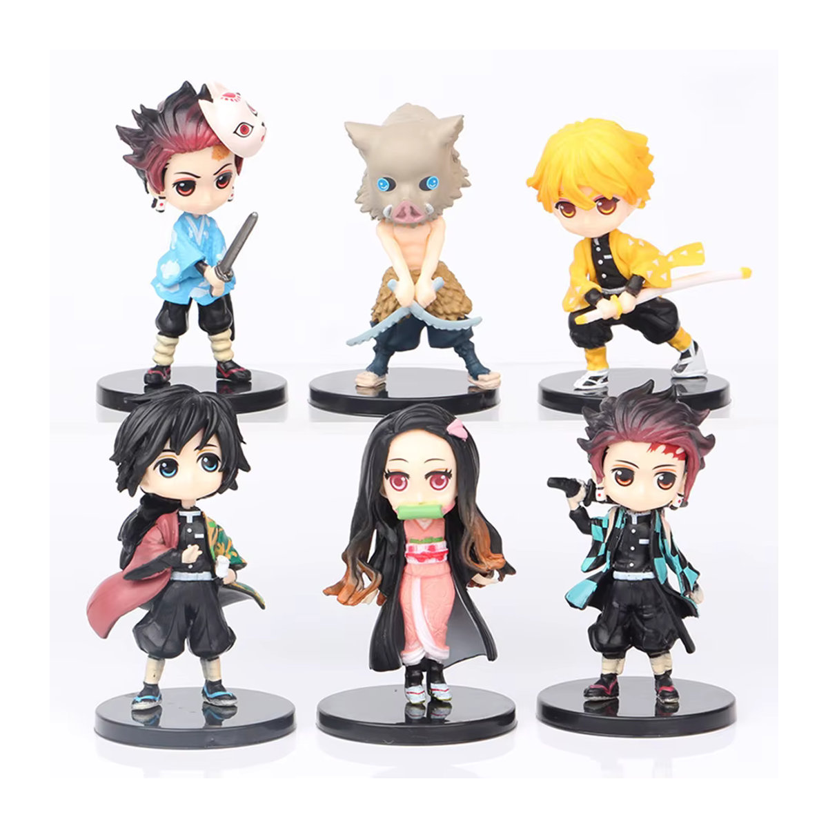 Q Posket Dämon Slayer Kimetsu no Yaiba Figuren Set aus PVC, 6 Stück, mehrfarbig - Bild 3