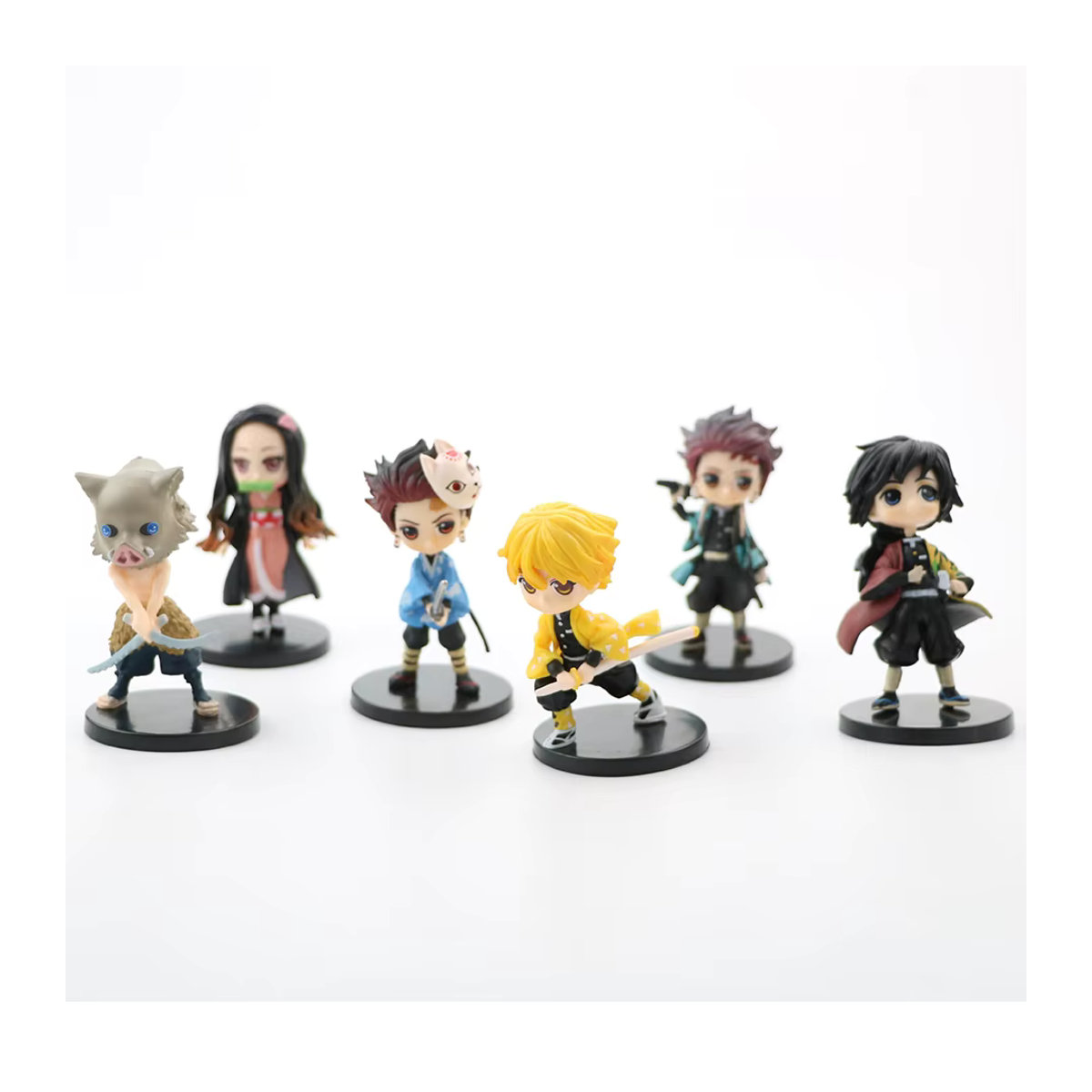 Q Posket Dämon Slayer Kimetsu no Yaiba Figuren Set aus PVC, 6 Stück, mehrfarbig - Bild 5