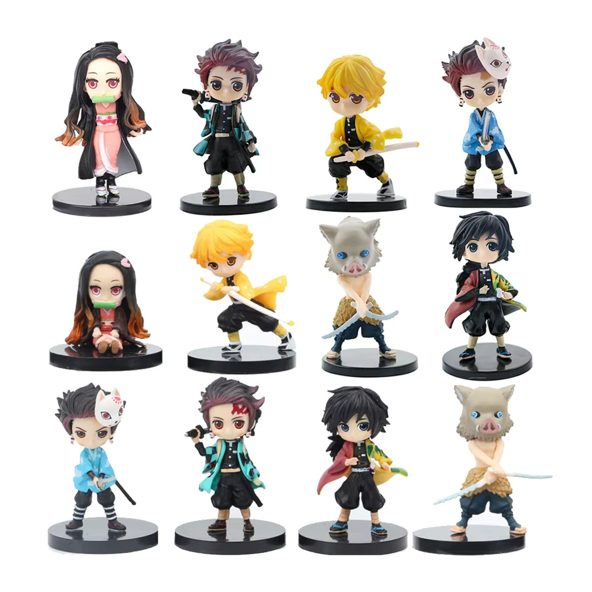 Q Posket Dämon Slayer Kimetsu no Yaiba Figuren Set aus PVC, 6 Stück, mehrfarbig - Bild 7
