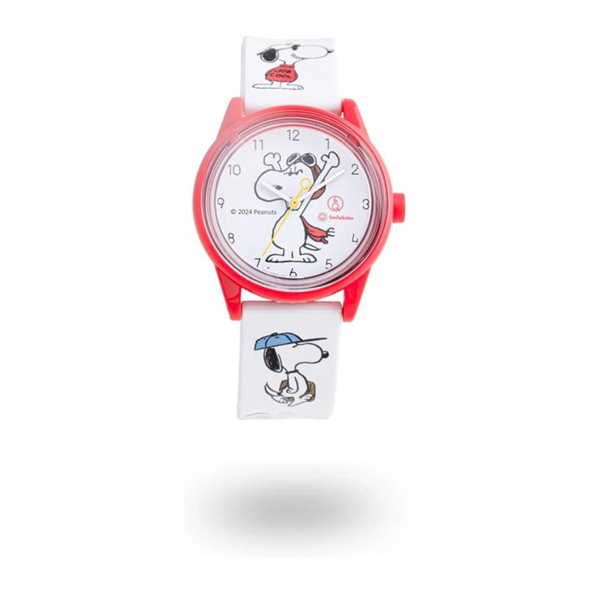 Q&Q SmileSolar Peanuts Snoopy und Woodstock analoge Solar-Armbanduhr wasserdicht - Bild 1