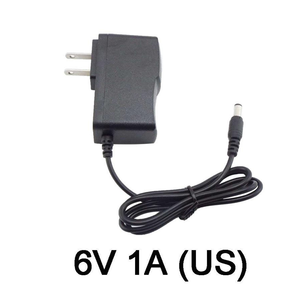 QH1 Netzteil Ladegerät Adapter Konverter DC 6V 1A AC 100-240V mit 3,5x1,35mm Stecker Schwarz - Bild 4