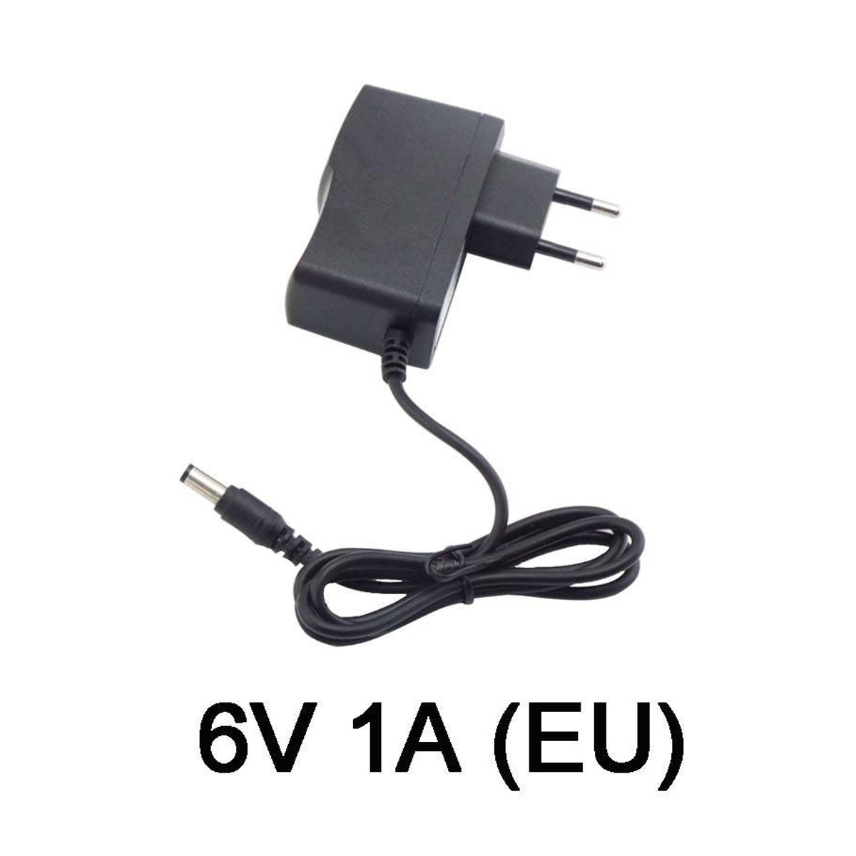 QH1 Netzteil Ladegerät Adapter Konverter DC 6V 1A AC 100-240V mit 3,5x1,35mm Stecker Schwarz - Bild 5