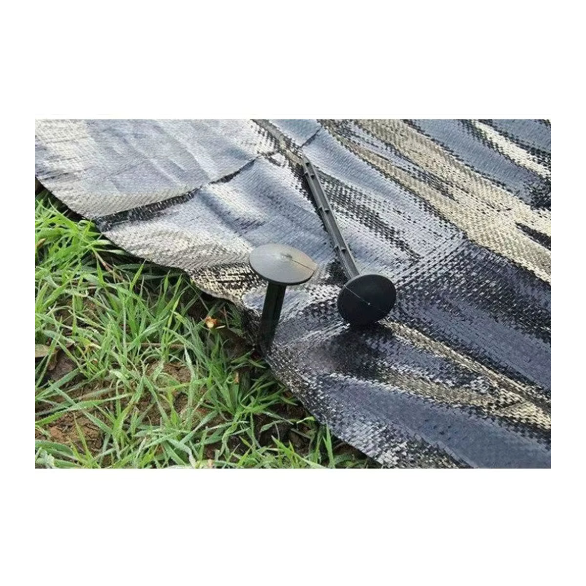 QHSPE Unkrautkontrollstoff Schwarz, 70 g wasserdurchlässige Unkrautbarriere und Abdeckmatte für Garten, Obstgarten und Rasen - Bild 5
