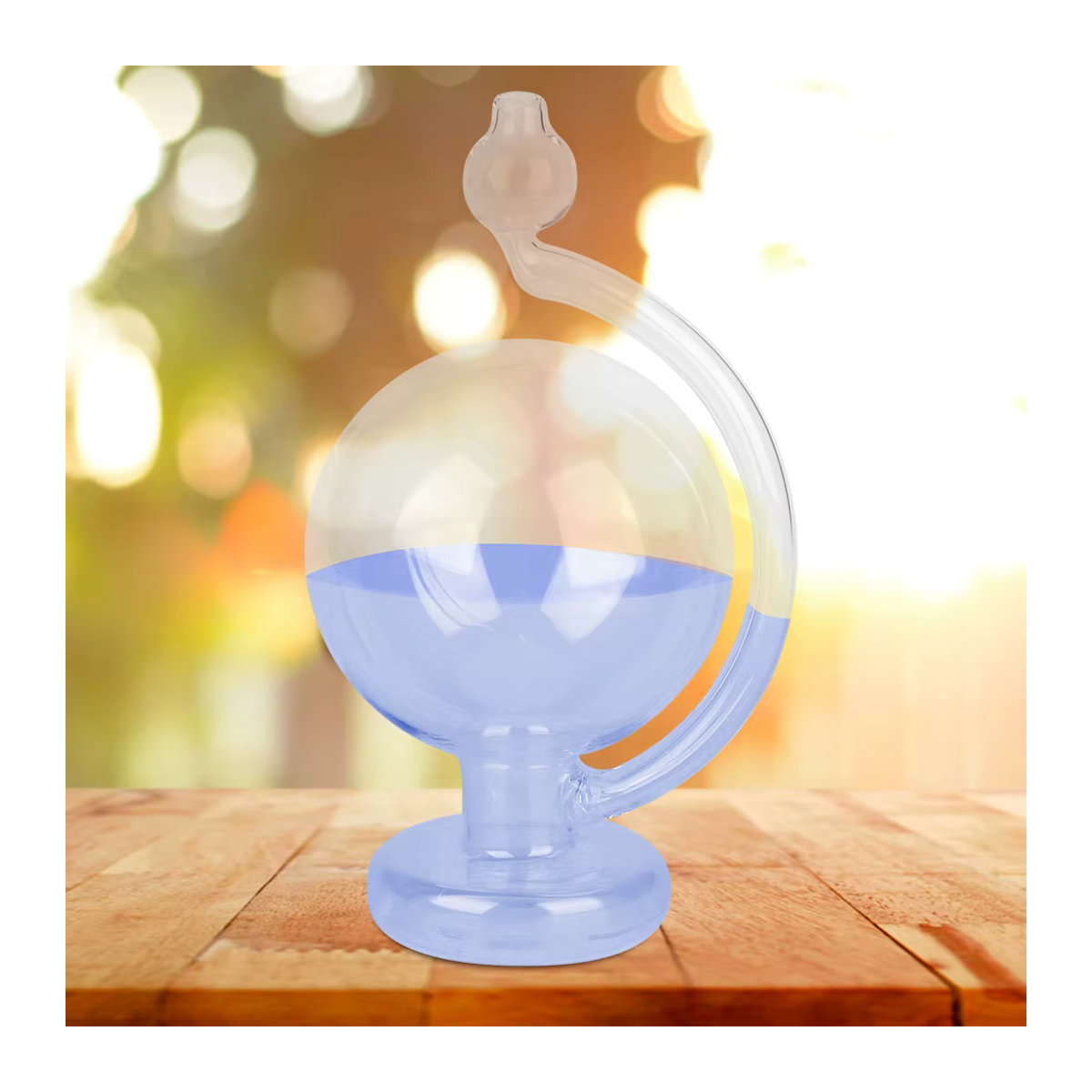 Qiilu Wettervorhersage-Glasflasche Barometer zur Dekoration in Blau - Bild 4