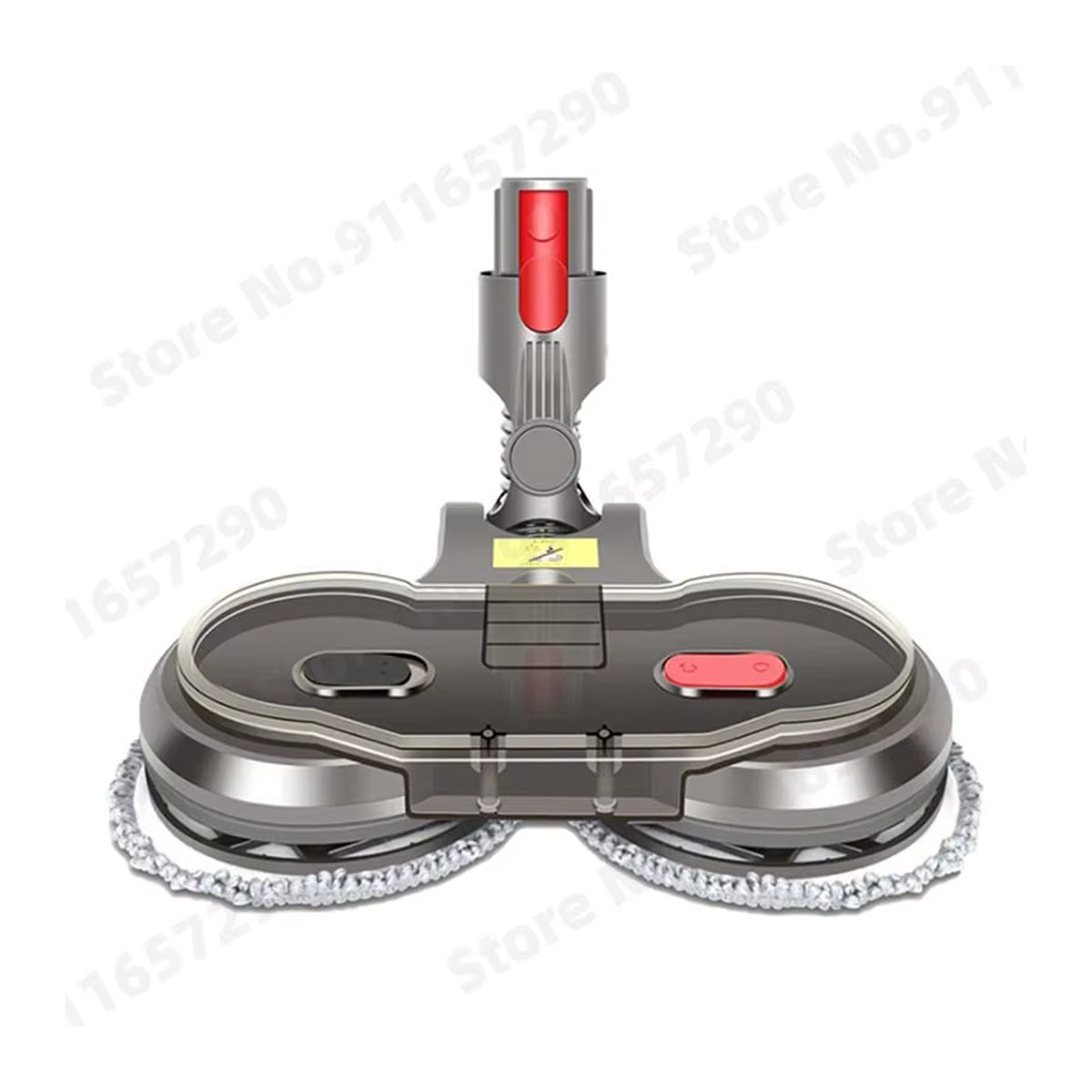 QIXIAO Zubehör Set für Dyson V7 V8 V10 V11 Staubsauger mit Mopp Kopf, Mopp Tuch und Wassertank in Grau - Bild 3