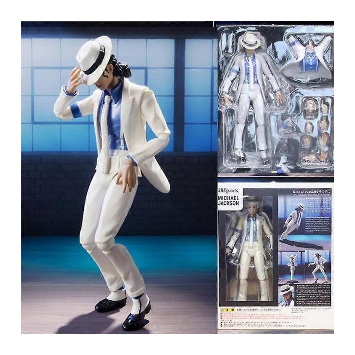 QUURYAZE-Toy Michael Jackson Smooth Criminal Moonwalk Actionfigur aus PVC, Höhe: 15,0 cm - Bild 1