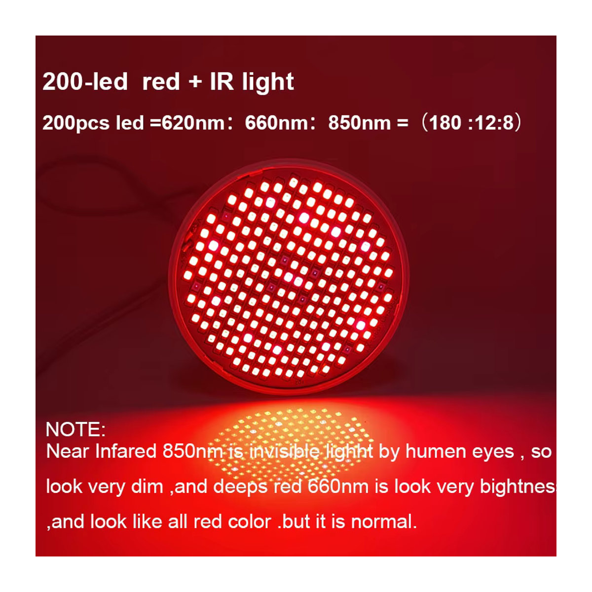 QvvCev E27 LED Pflanzenwachstumslampe mit 620 nm, 660 nm und 850 nm Wellenlängen für Infrarot-Phototherapie und Pflanzenpflege - Bild 3