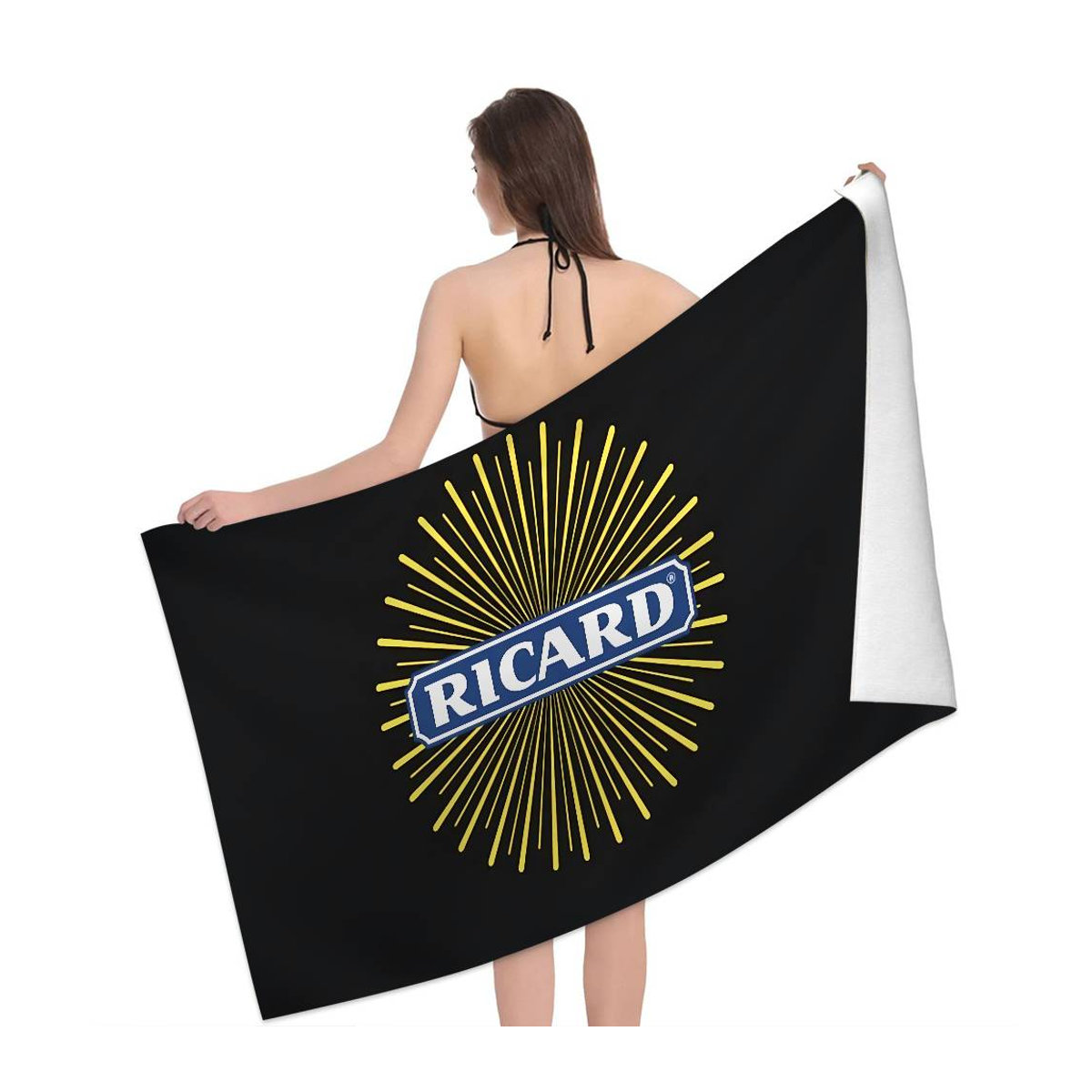 R-RicardS Große Mikrofaser Strandtücher Multicolor, schnelltrocknendes Handtuch für Schwimmbad, Reise und Yoga, Breite: 100 cm, Höhe: 180 cm - Bild 2