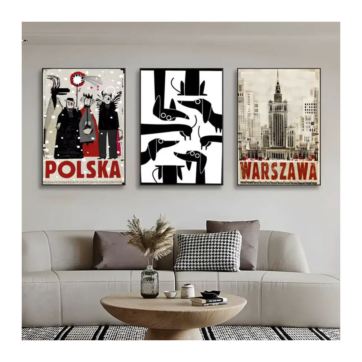 R-Ryszard K-Kaja Artworks Vintage Poster mit Tiermotiv, mehrfarbiges Wandbild auf Papier, ungerahmt, Hochformat - Bild 2
