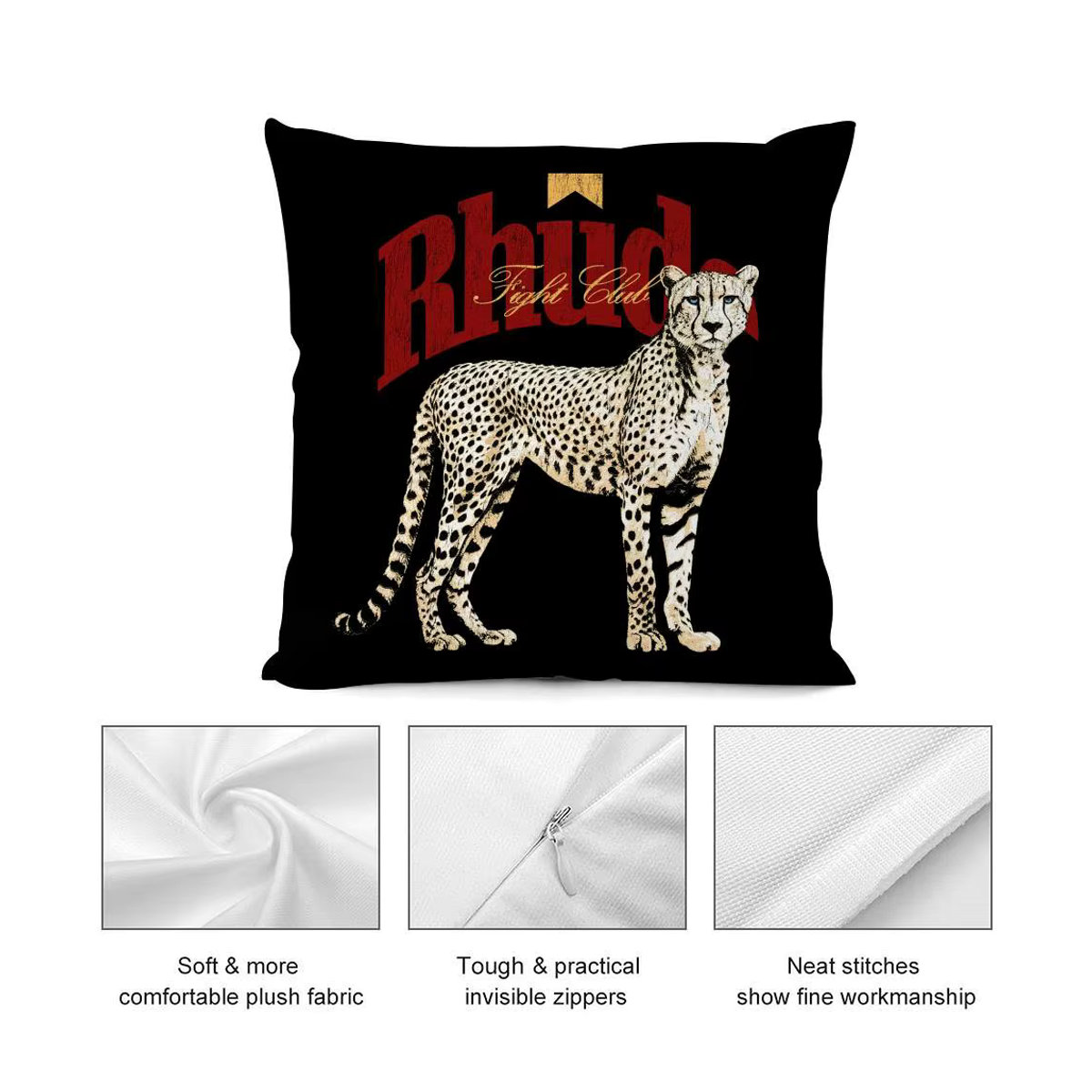 R_RHUDEs Kissenbezug aus weichem Plüschstoff mit doppelseitigem Druck für dein Sofa oder Deko-Kissen - Bild 6