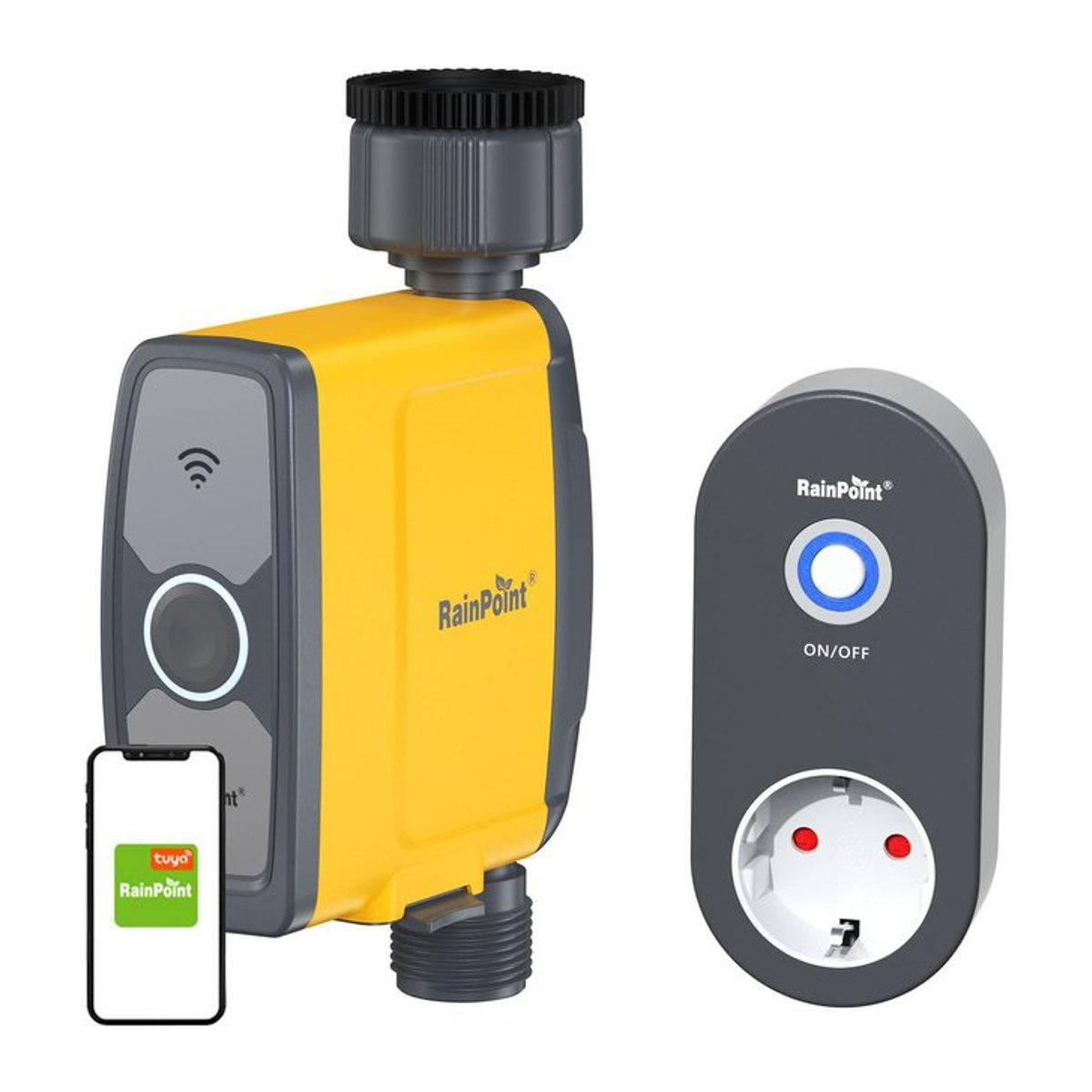 Rainpoint 1-Zonen Bewässerungssteuerung mit App-Steuerung und Batteriebetrieb - Bild 1