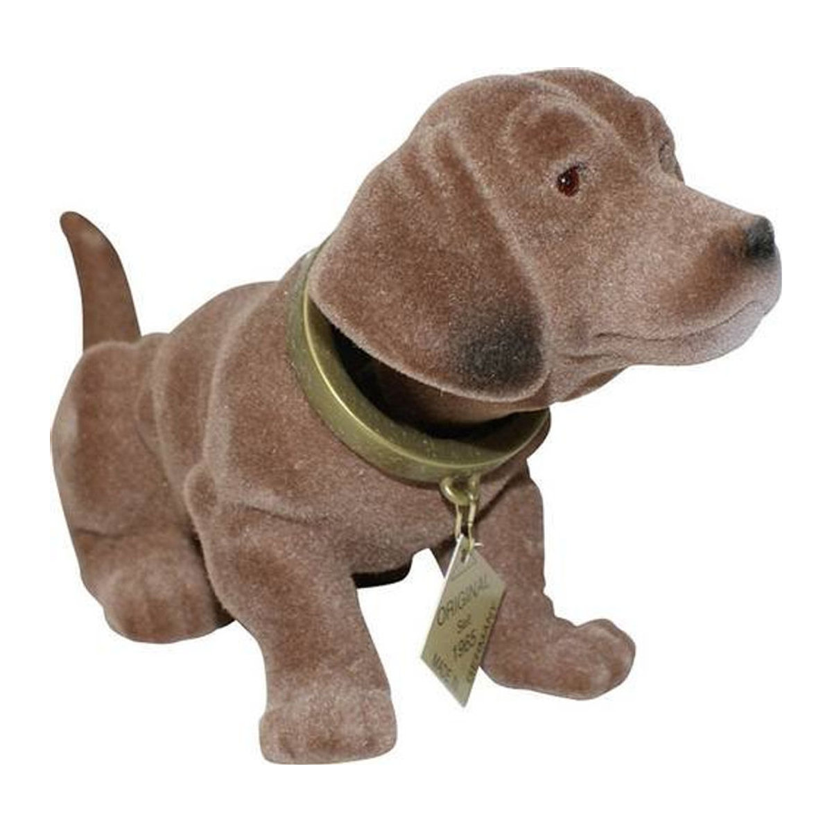 Rakso Kunststofferzeugnisse Wackeldackel Braun L: 17 cm, B: 8 cm - Bild 1