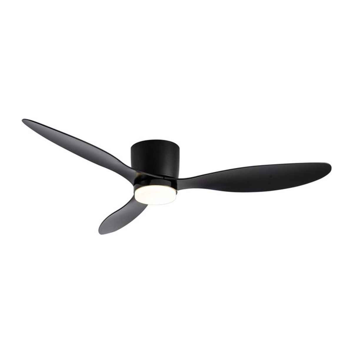 RALAN Deckenventilator mit LED-Beleuchtung in Schwarz, moderner Stil mit DC-Motor und Fernbedienung - Bild 1