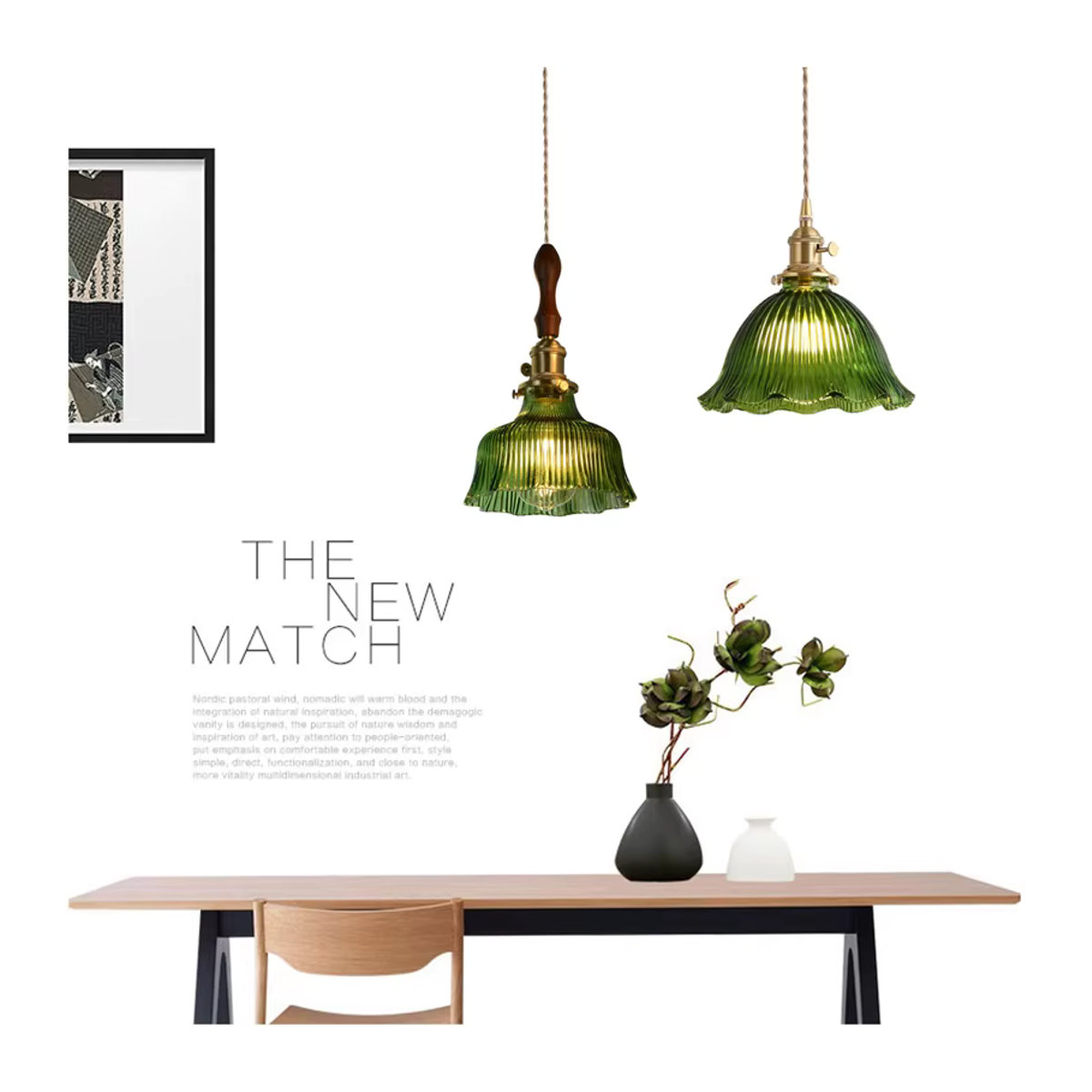 Ramalho LED Glas Kronleuchter in Bunt im Modernen Retro-Design - Bild 2