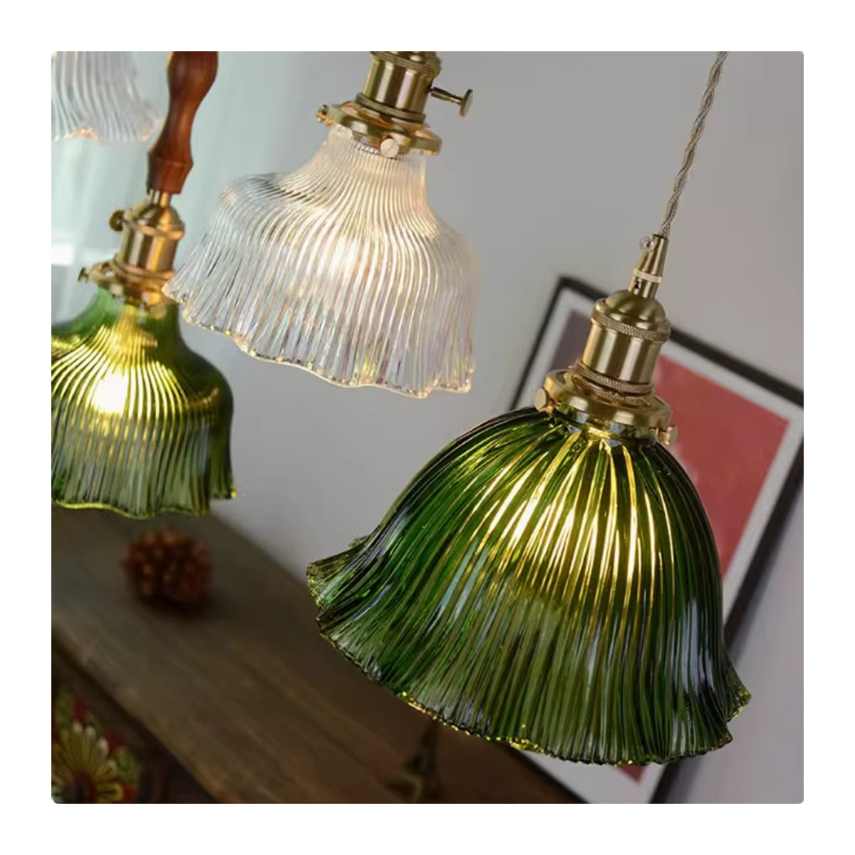 Ramalho LED Glas Kronleuchter in Bunt im Modernen Retro-Design - Bild 4