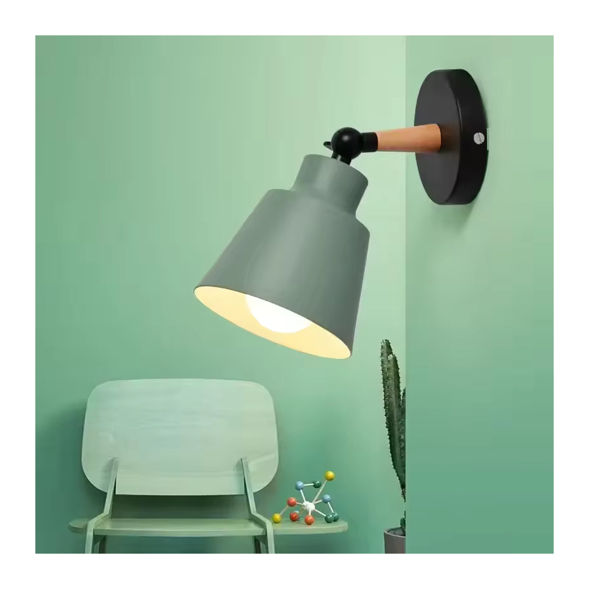 Ramalho LED Wandlampe aus Massivholz für Wohnzimmer, Korridor und Schlafzimmer - Bild 3