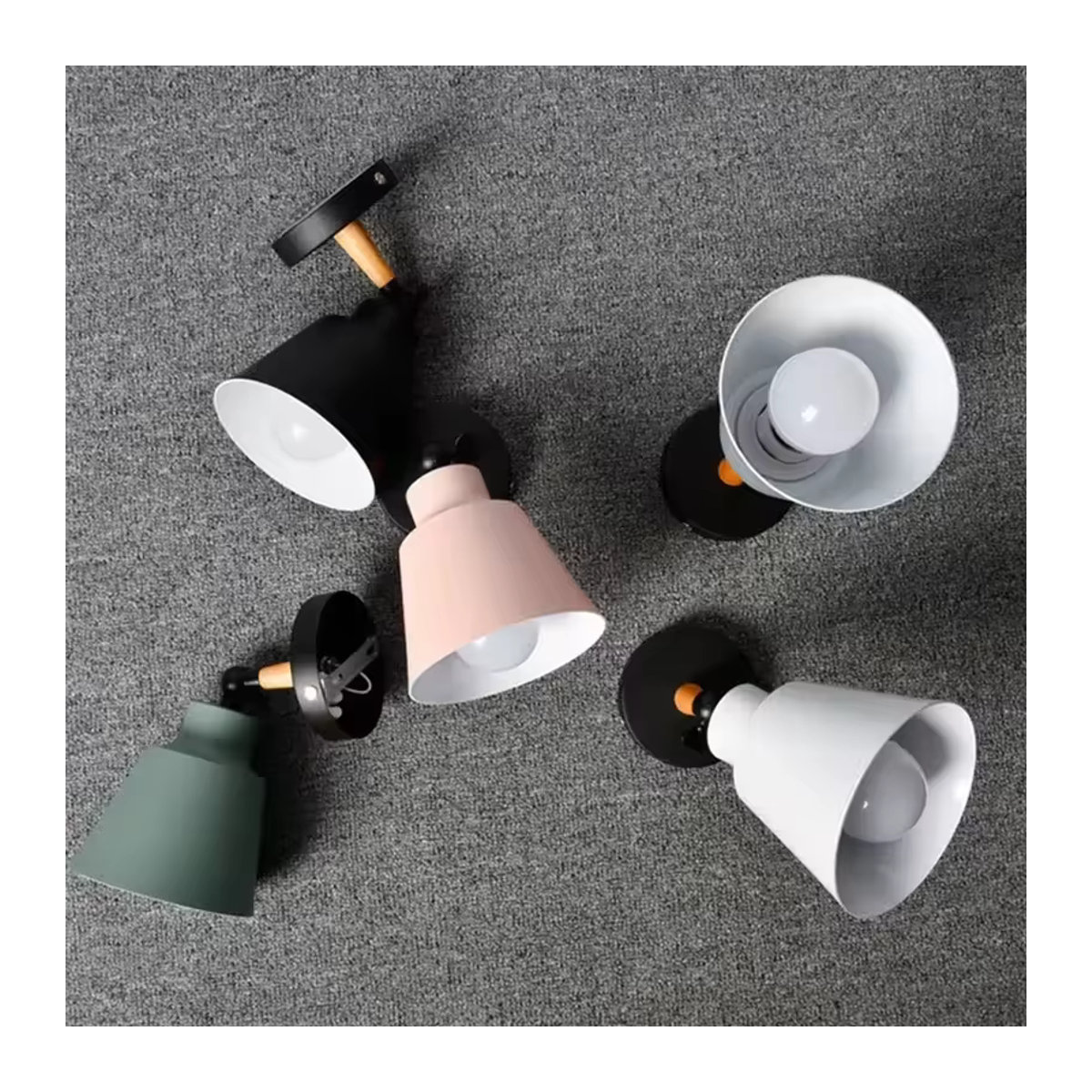 Ramalho LED Wandlampe aus Massivholz für Wohnzimmer, Korridor und Schlafzimmer - Bild 4