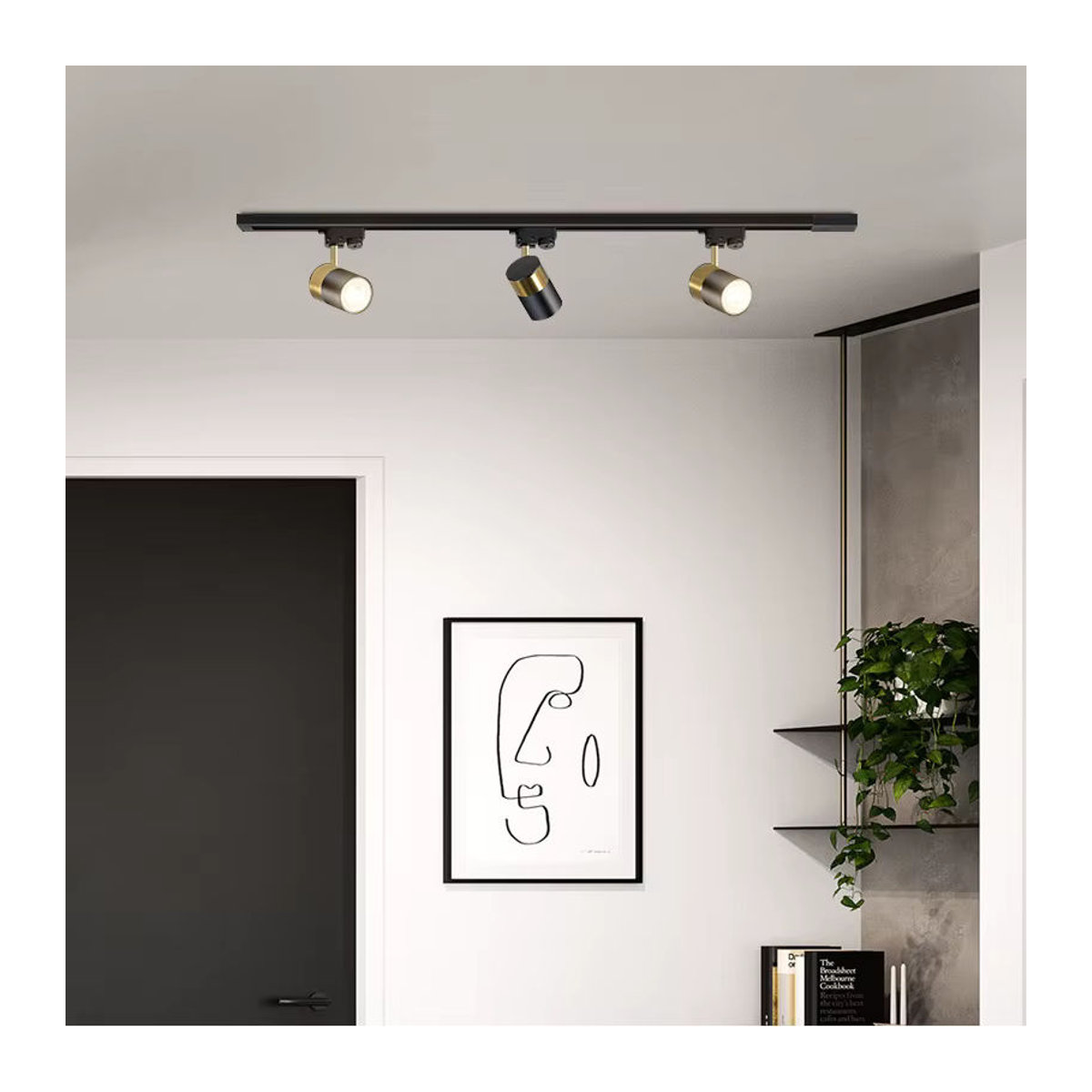 Ramalho Modern Schienenbeleuchtung mit austauschbaren GU10 LED-Leuchtmitteln für Wohnzimmer, Küche und Shop - Bild 2