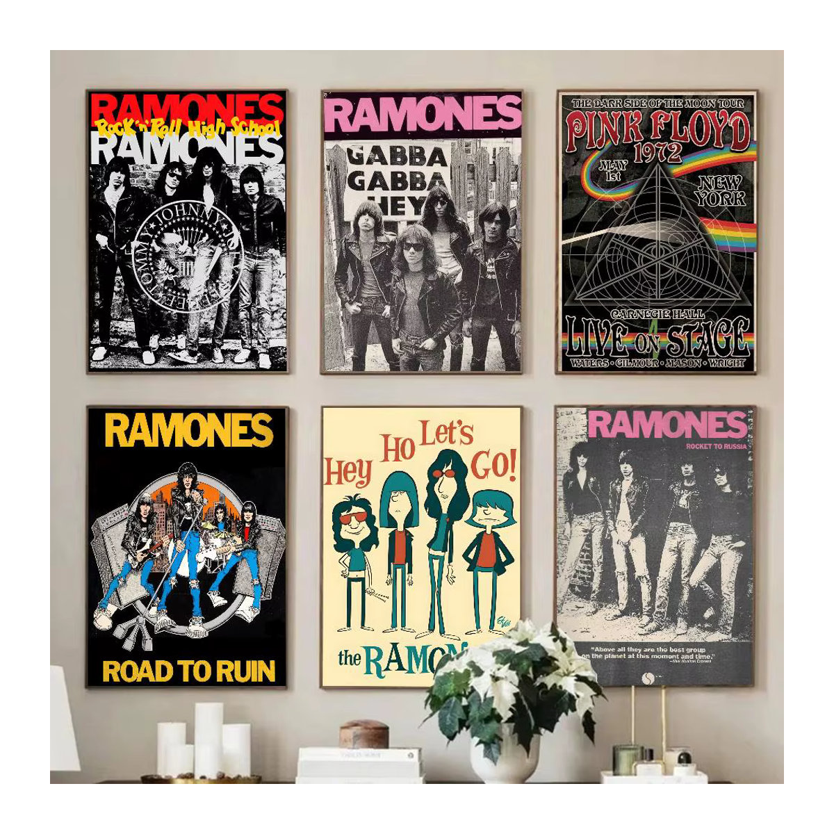 Ramones Album Rock Band Poster Wandkunst aus Papier, mehrfarbig, rechteckig - Bild 2