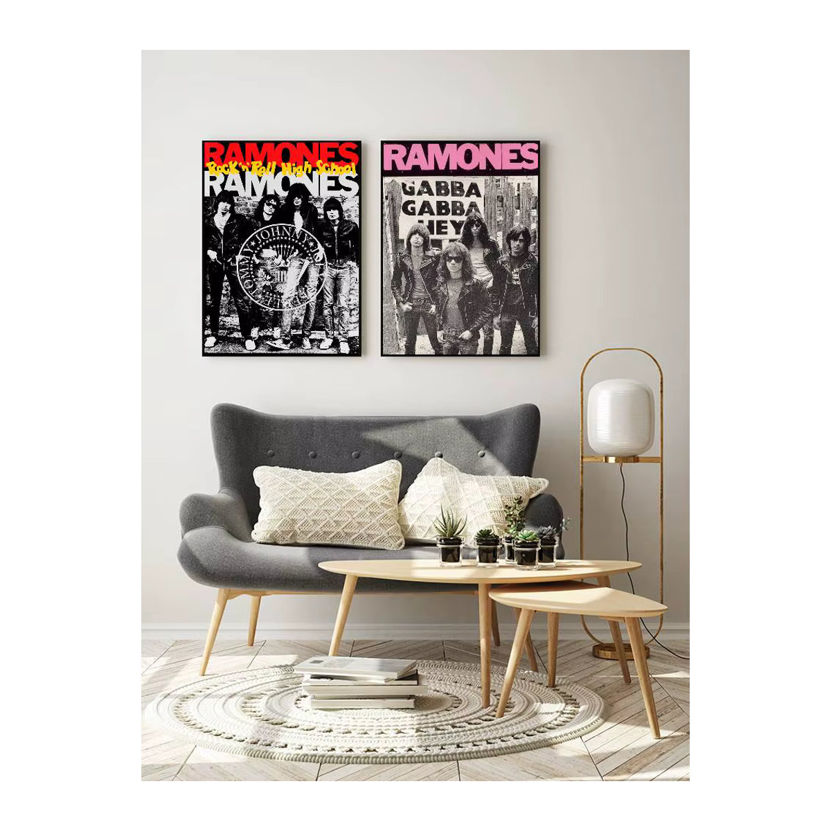 Ramones Album Rock Band Poster Wandkunst aus Papier, mehrfarbig, rechteckig - Bild 4