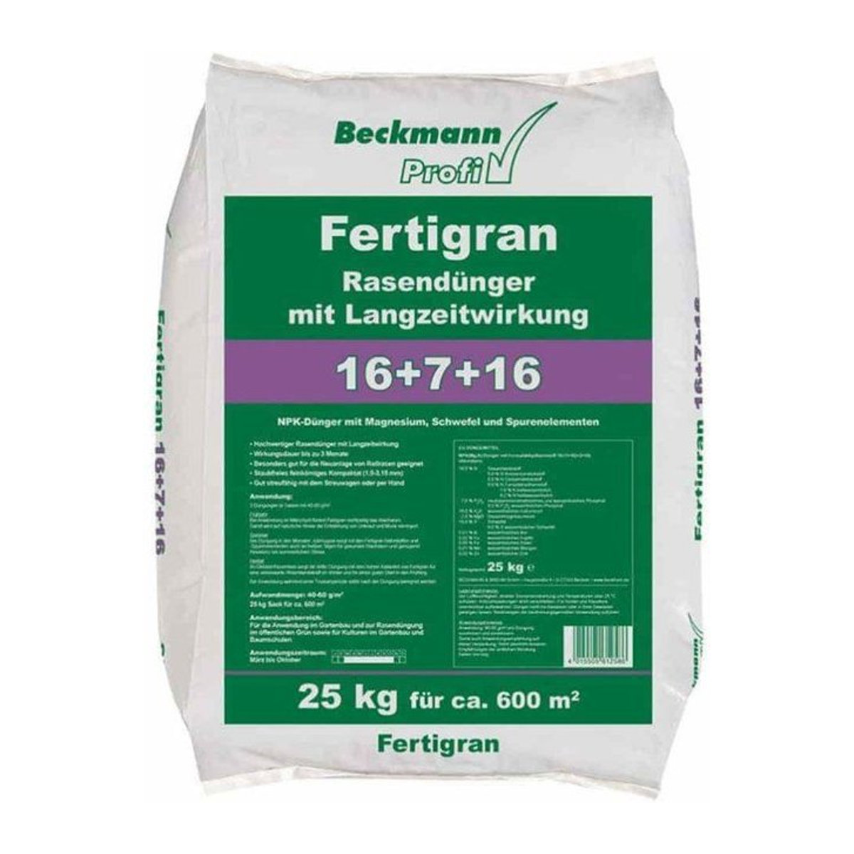 RasenDünger NPK 16+7+16 mit Langzeitwirkung, 25 kg - Bild 1