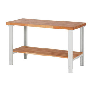 Rau Werkbank Basic Serie 7 Modell 7000-7 aus Buche in Natur, B/T/H: 150 x 79 x 40 cm
