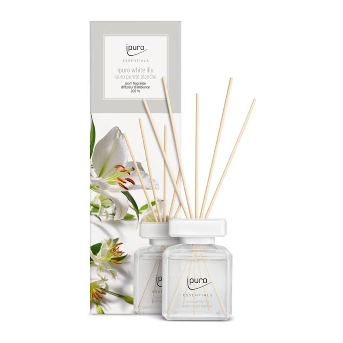 Raumduft ipuro WHITE LILY in Weiß und Transparent aus Glas und Kunststoff - Bild 1