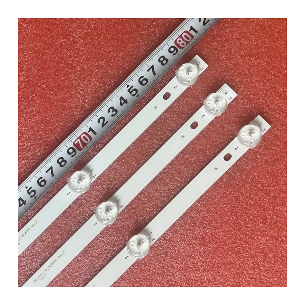 RCA LED Hintergrundbeleuchtungsstreifen mit 8 LEDs für RT4306 RTU4300 RTU4300-E AE0110575 43LE51012D SH-39B/4365 HV430QUB-N1B - Bild 1