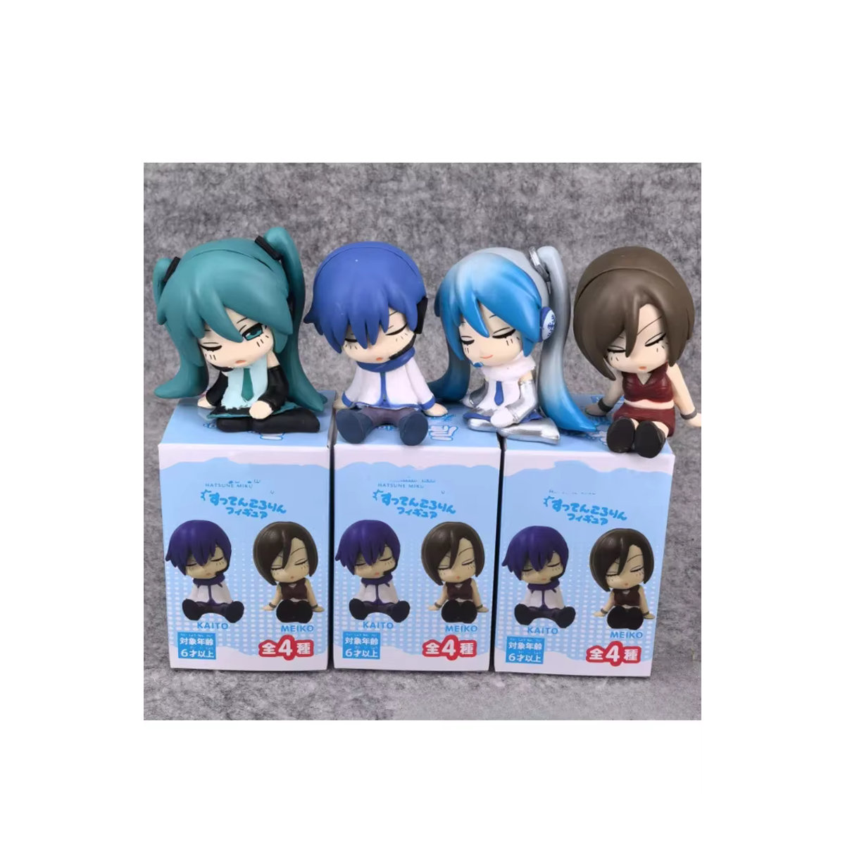 Re-ment Anime Action Figure Blind Box mit Hatsune Miku, Meiko und Kaito in Multicolor als Kawaii Sammlerstück und Geschenk für Kinder - Bild 3