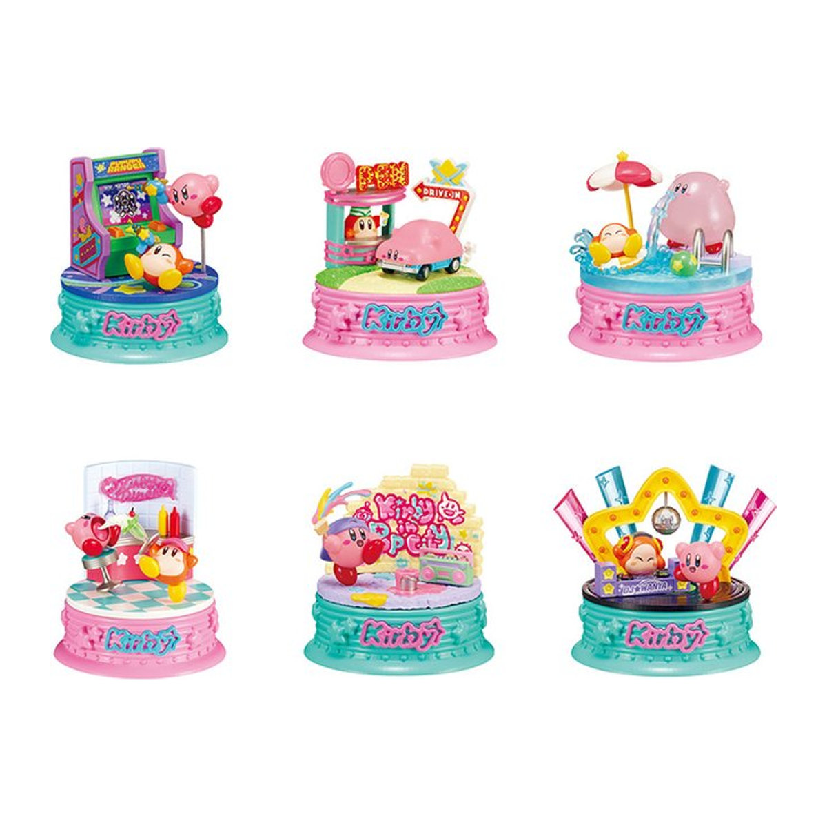 RE-MENT Kirby in Pop City Anime Blind Box Sammelfigur aus Kunststoff, mehrfarbig - Bild 1