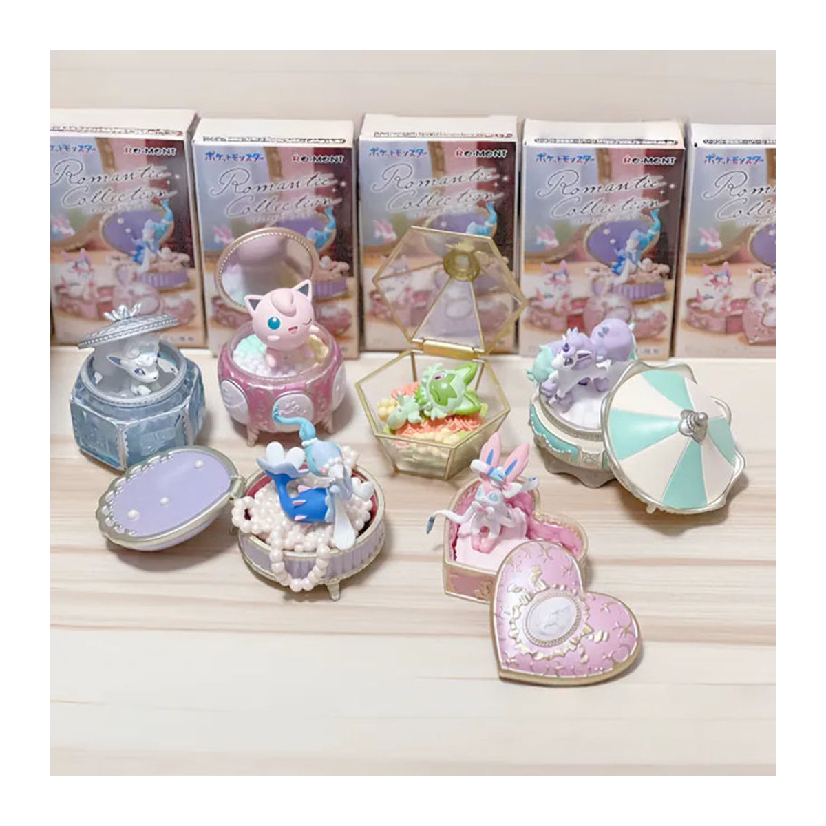 Re-Ment Pokemon Romantische Schmuckschatulle Blind Box Minifigur Mehrfarbig Dekoratives Sammlerstück aus Kunststoff - Bild 1