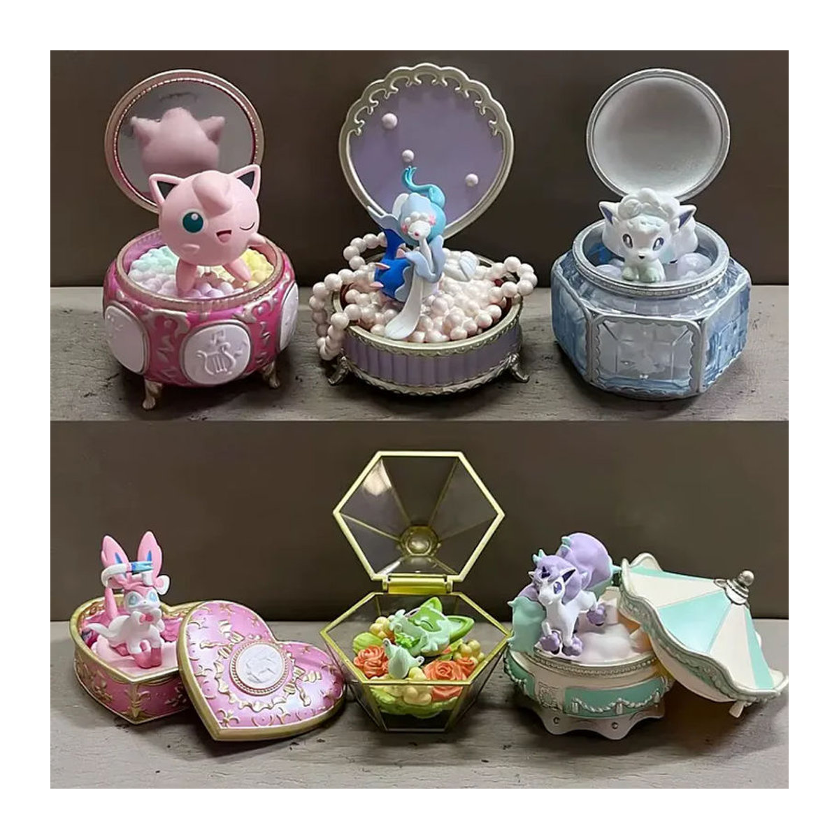 Re-Ment Pokemon Romantische Schmuckschatulle Blind Box Minifigur Mehrfarbig Dekoratives Sammlerstück aus Kunststoff - Bild 3