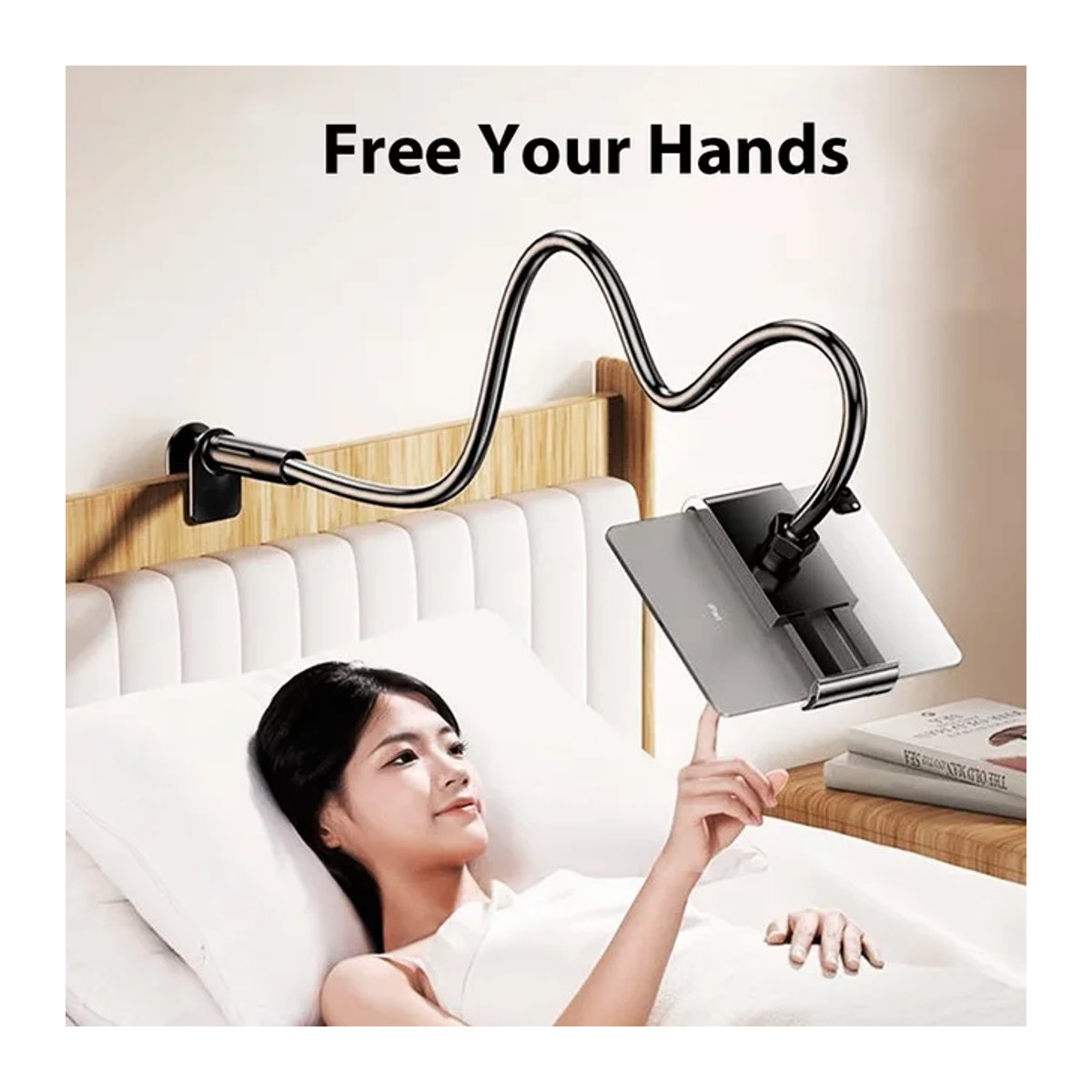 READYYEAH Lazy Bedside Desktop Ständer für Handy und Tablet in Weiß oder Schwarz - Bild 1